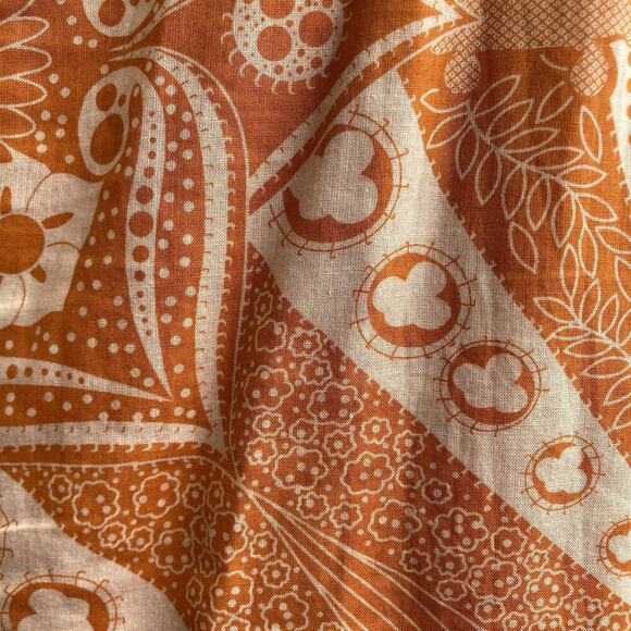 Vintage Threads‎ Saks Fifth Avenue Orange Embroidered Dress Size S Boho Peasant - Picture 13 of 13